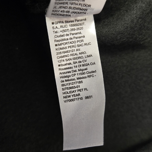 Old Navy Microfleece Critter Sweater Hoodie New Year's Tuxedo L - Picture 6 of 10